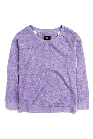 purple sweatshirt