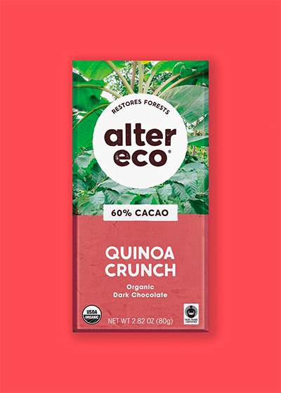 Alter Eco Quinoa Crunch chocolate bar