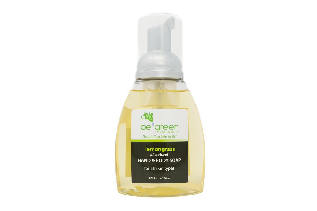 Be Green Bath and Body foaming hand soap in lemongrass scent