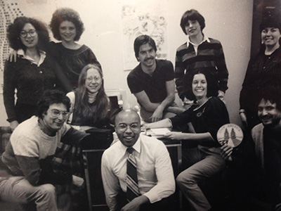 black and white photo of some of the first Green America staff members