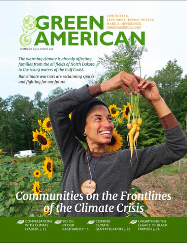 Green American magazine cover