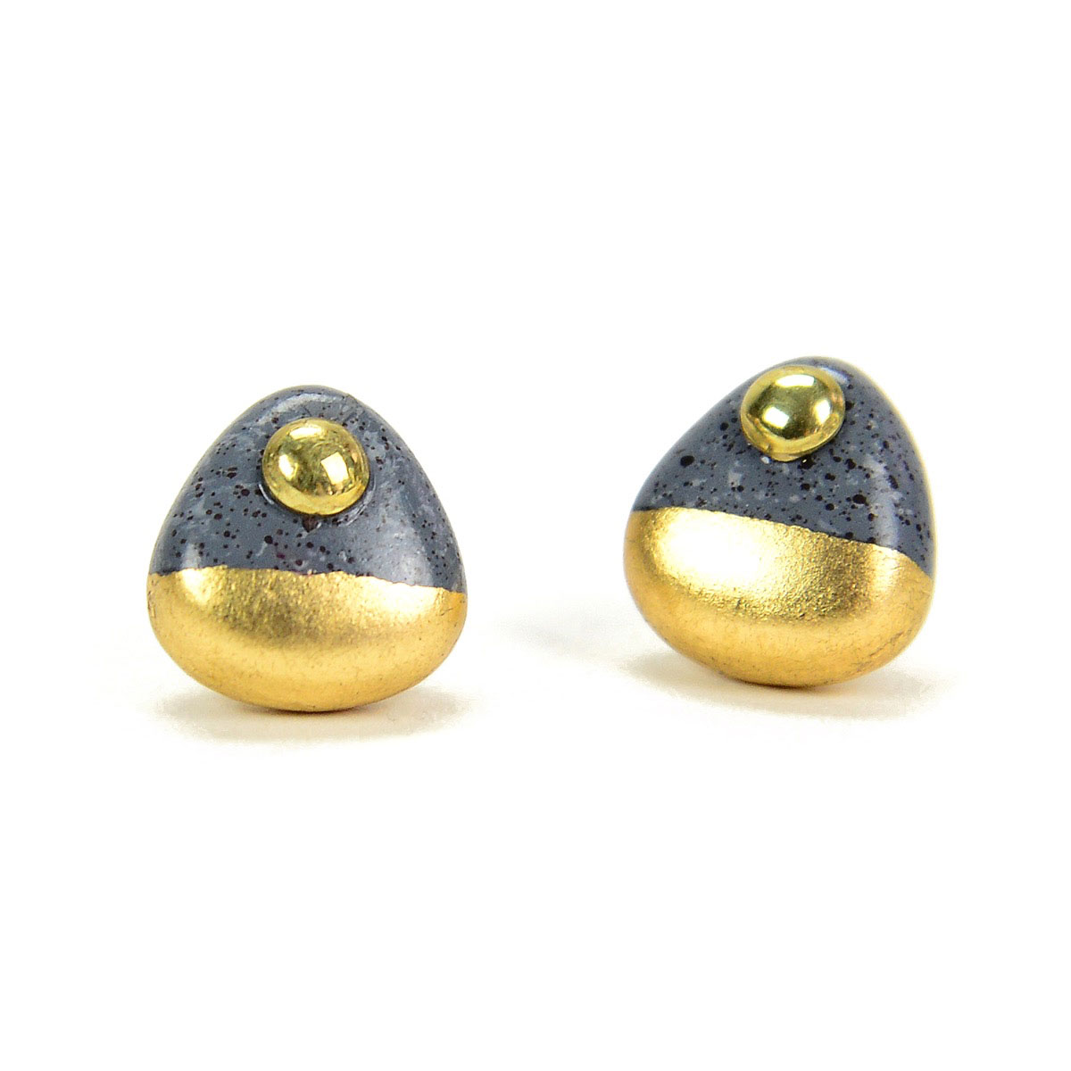 gilded studs. Gray and gold