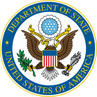 Image: Seal of Department of State. Title: Senate Votes to Ban Imports from Slave- and Child-Labor