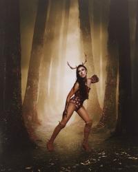 Bohenne Arreaux dressed as Deer Woman