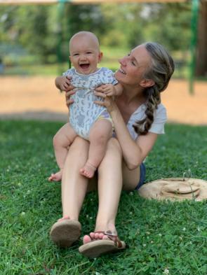 mother and baby child