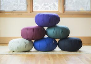 Zafu Meditation Cushions filled with Organic Kapok