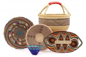 Group photo of African baskets