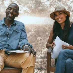 Ron Finley and Rosario Dawson