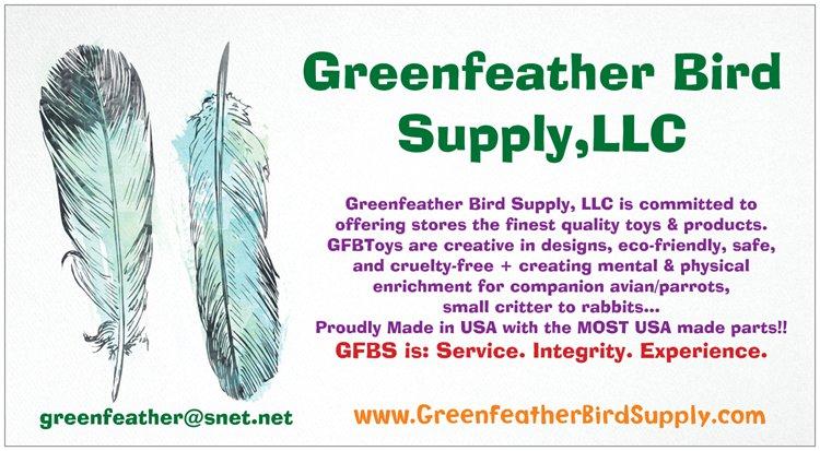 Greenfeather Bird Supply,LLC is Service. Integrity. Experience.