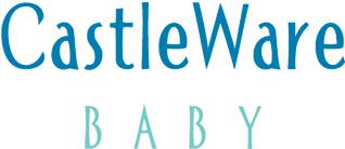  CastleWare Baby text logo in green and blue 