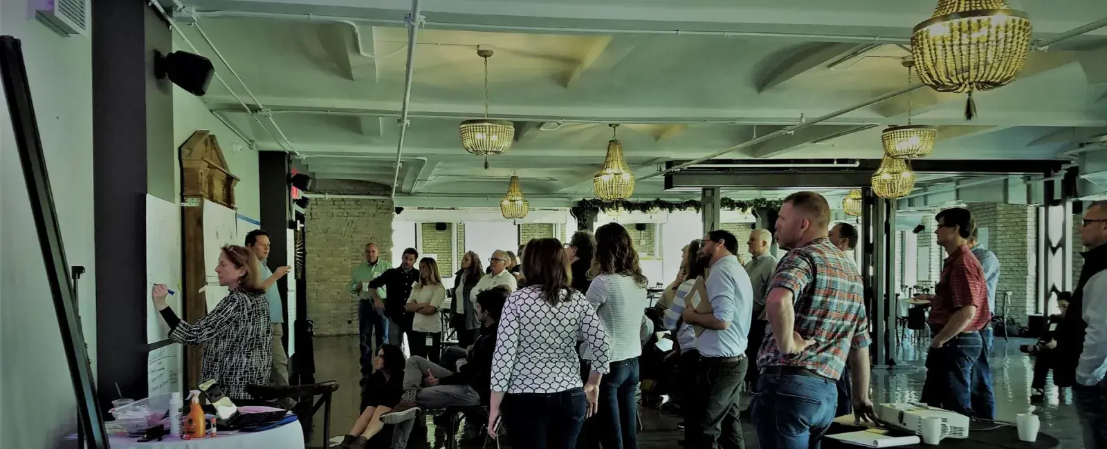 People collaborating on a project