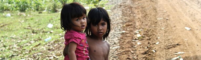 two young children