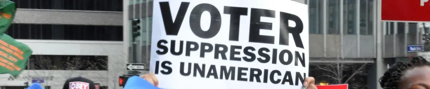 voter suppression is unamerican - protect voter rights