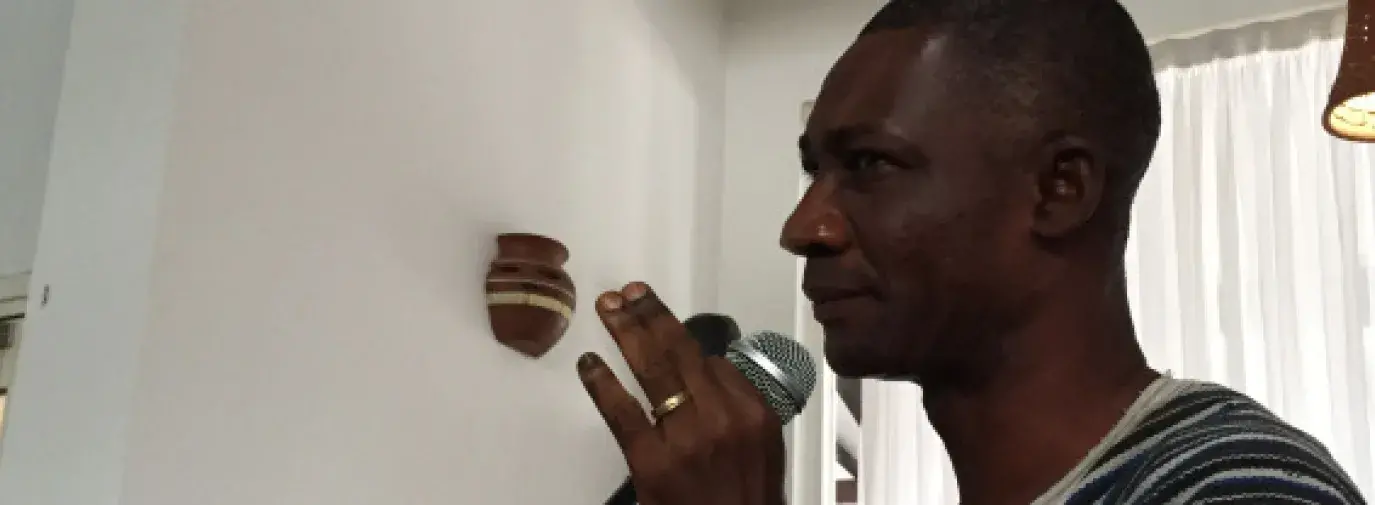 Cocoa farmer speaking