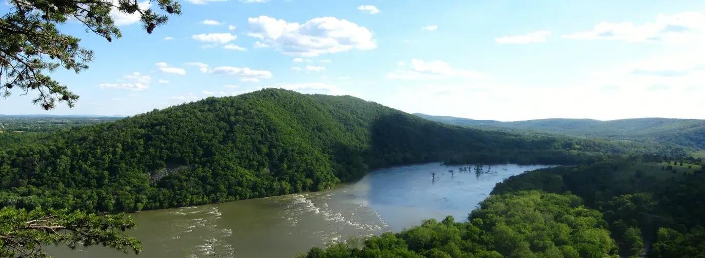 Potomac river from above