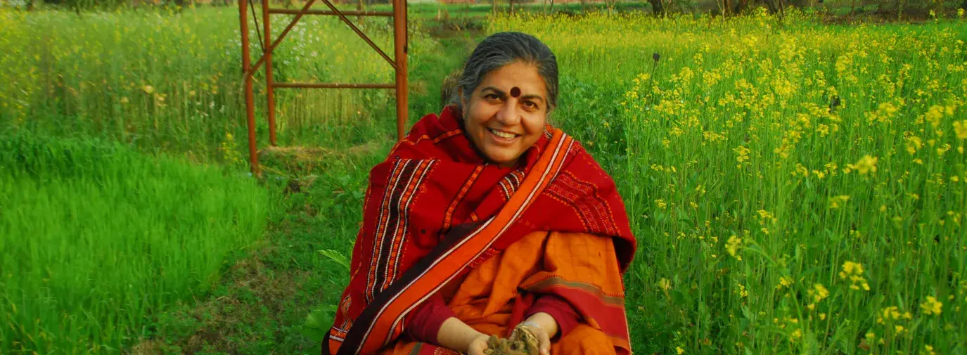 Vandana Shiva, photo from Navdanya