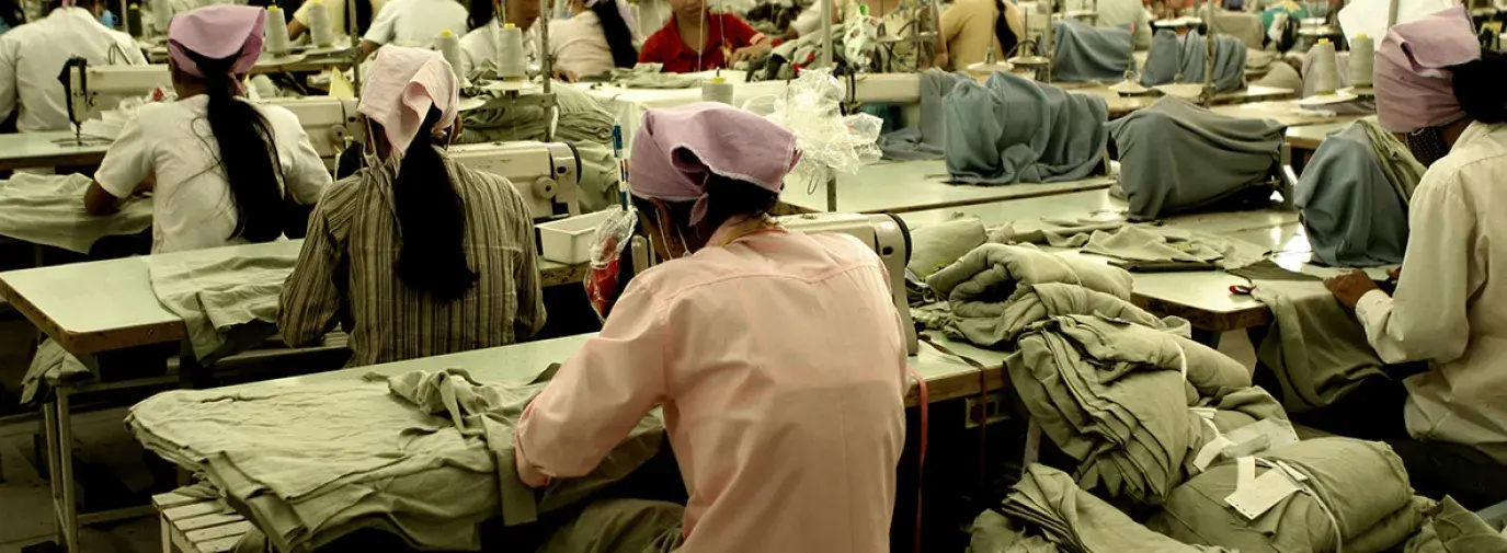 Image: women in sweatshop. Topic: What You Need to Know About Sweatshops
