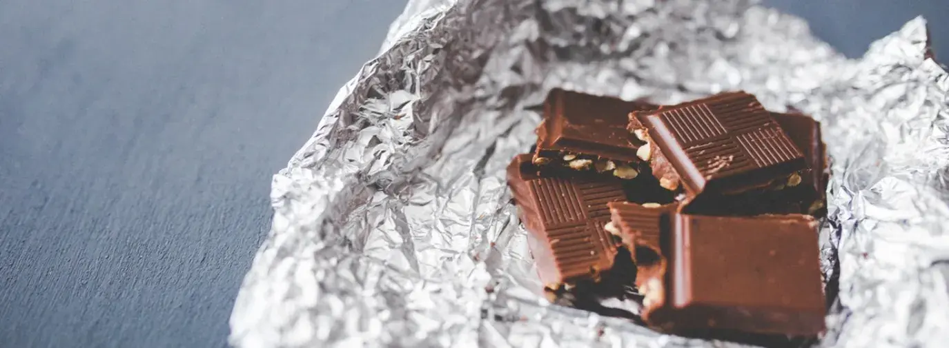 chocolate in a wrapper