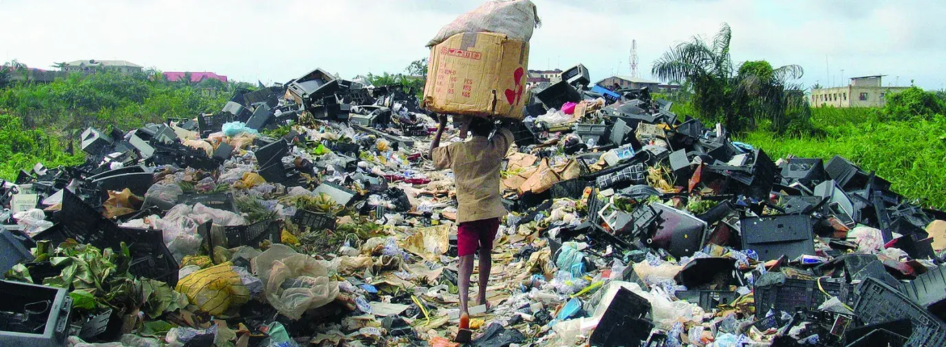Land waste, plastic, e-waste, toxic