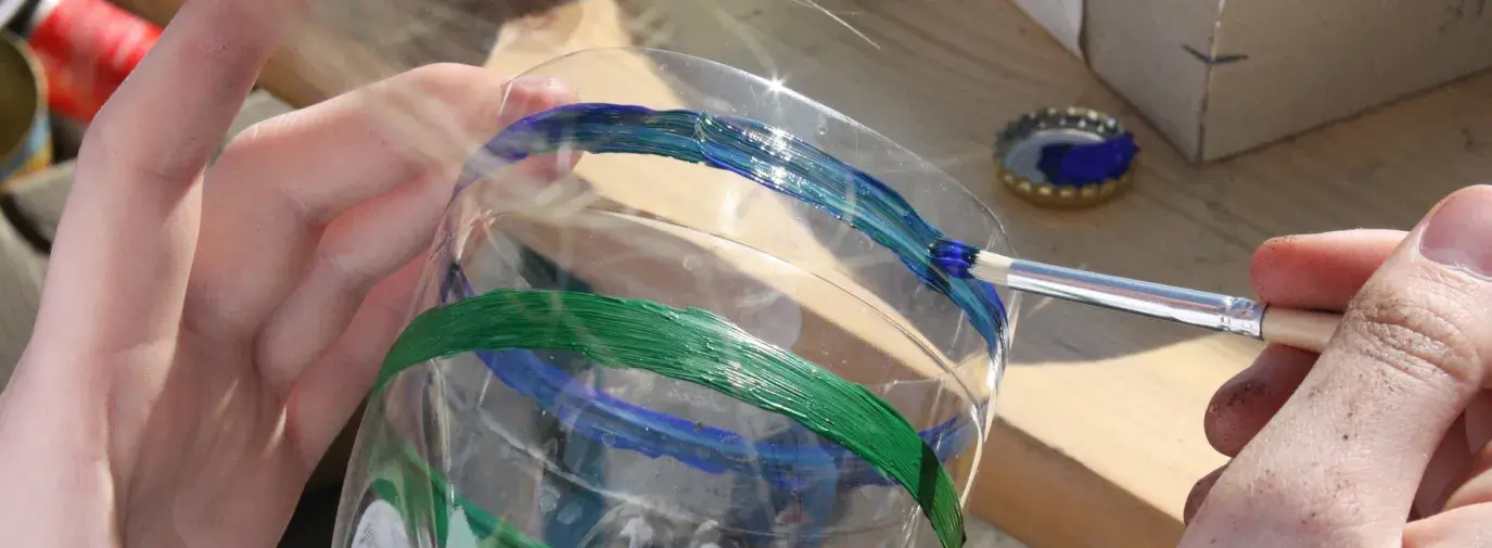 painting jar is an example of upcycling