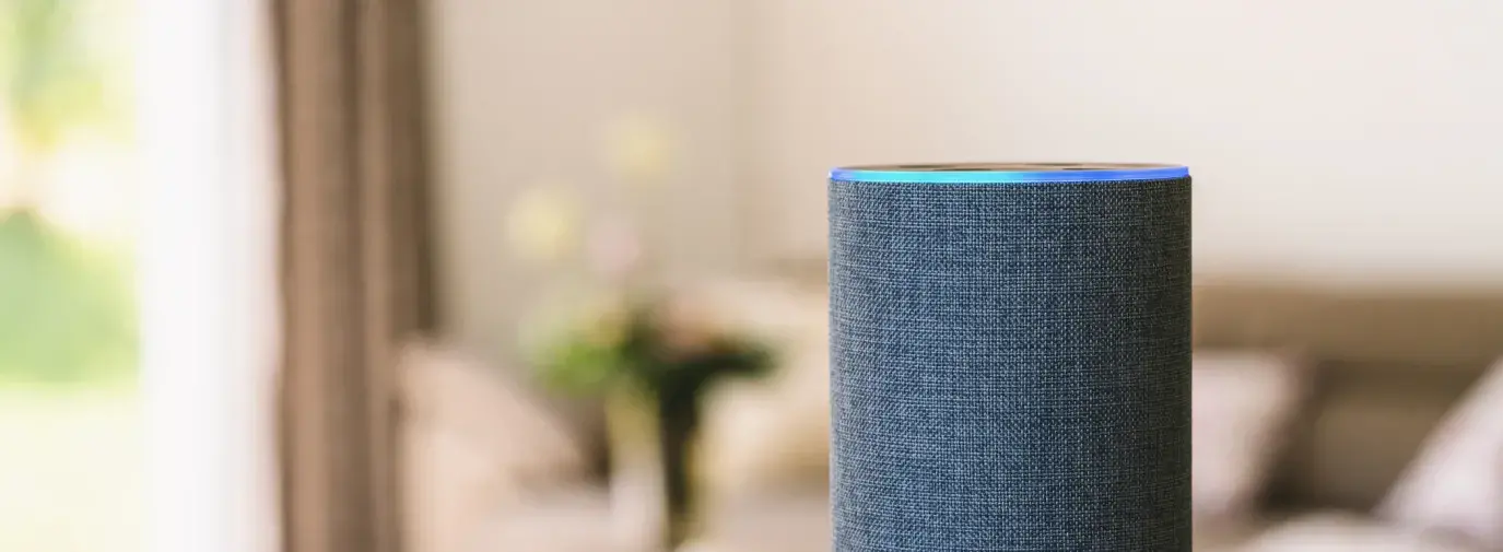 Image Amazon Echo on counter. Topic: 5 Reasons Not to Buy Amazon Electronics