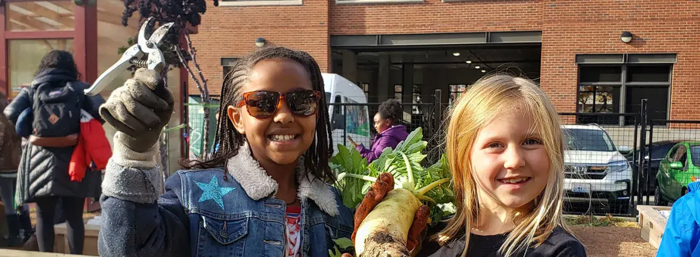 Special Pupils at the Green Plate garden location in Seattle, Washington. November 2019. Photo courtesy of Green Plate Special.