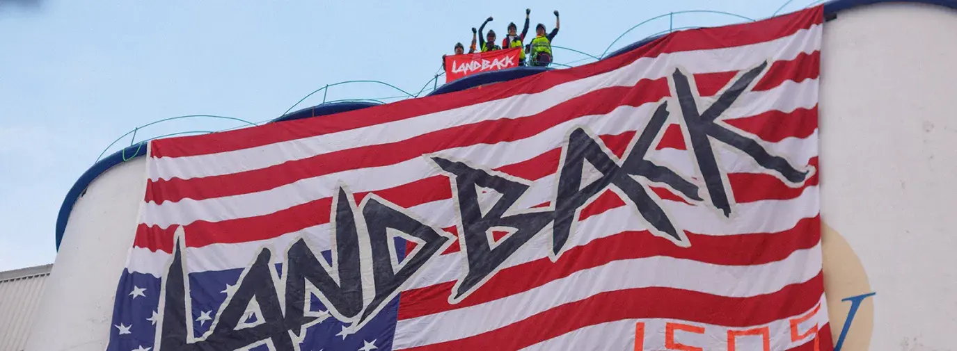 land back movement protestors