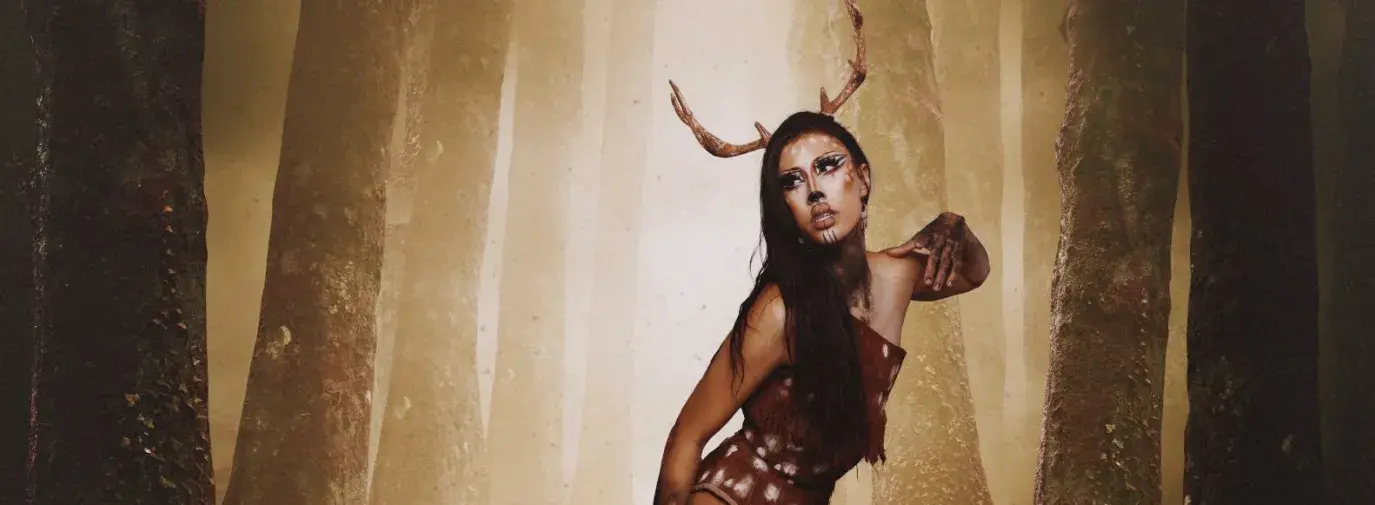 Bohenne Arreaux dressed as Deer Woman