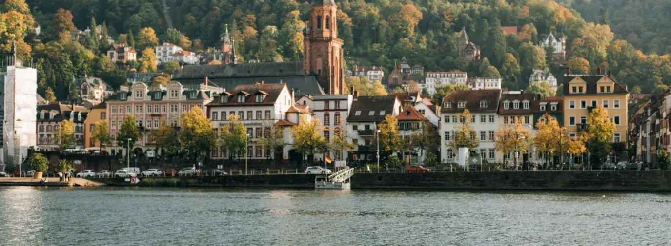 The Neckar River in Heidelberg, Germany