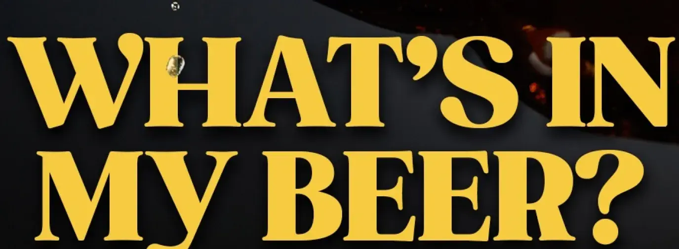 What's In My Beer