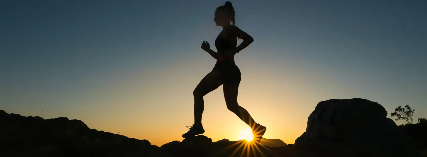 Woman Running, Saz Healthy Living promotes a balanced lifestyle