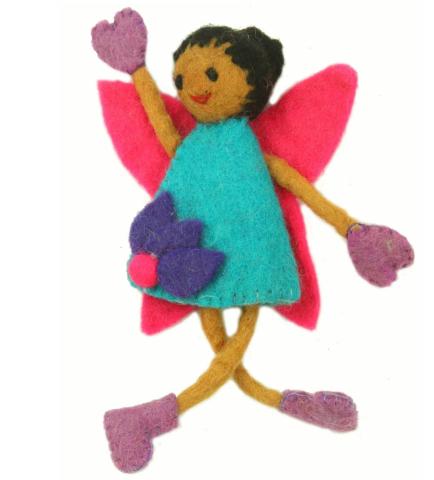 Felt fairy doll. Fair Trade Gift Guide.