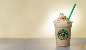 Image: iced Starbucks drink. Topic: From Crop to Cup: The Impact of Sourcing Industrial Conventional Milk 