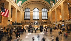 timelapse photo of grand central station in New York.