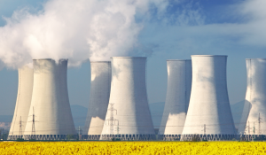 Nuclear Power plants emitting pollution